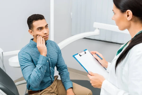 dentist north lauderdale talking to patient