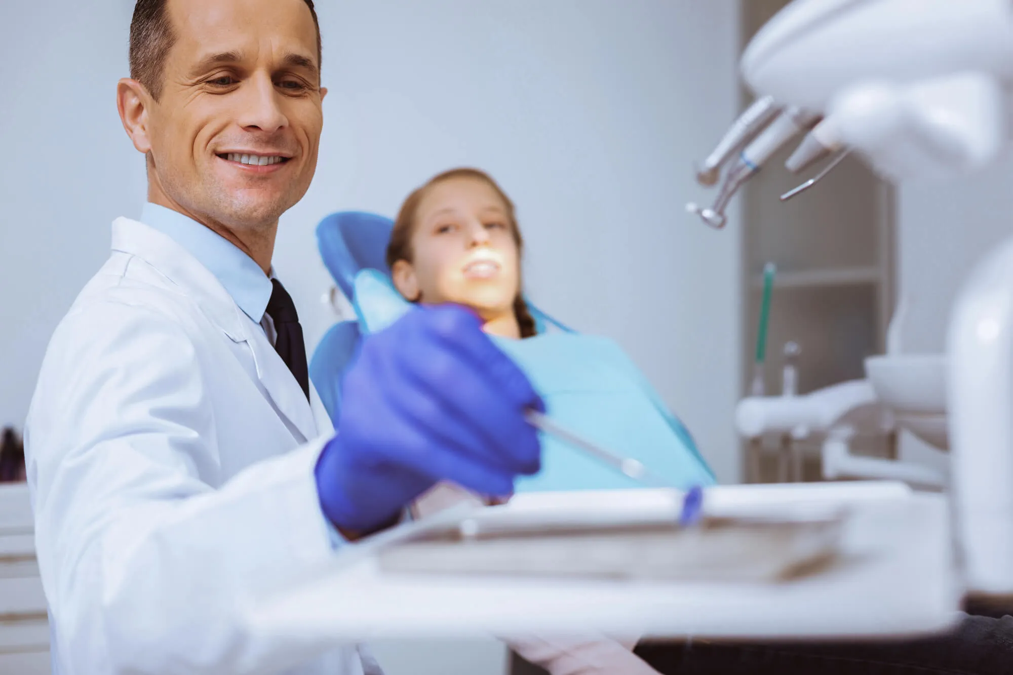 family dentist coral springs and patient